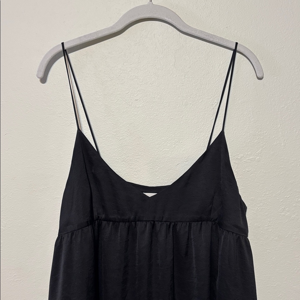 Aritzia Wilfred Lover Black Satin Mini Dress - Picture 5 of 9